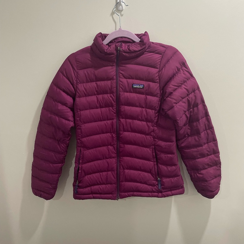 Patagonia Kids’ Down Puffer Jacket Purple/Pink Girls XL (14)